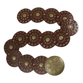 SHERCHPRY Cinturón Antiguo Cinturón De Cintura Cosplay Cinturón De Vestir Para La Playa Cinturón De Disco Hueco Joyería Del Cuerpo Para Las Mujeres Perder Accesorios Personalidad Metal