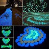 Glow in Dark Rocks,200Pcs Long Term Glowing Decorative Stone,Luminous Stones,Glow