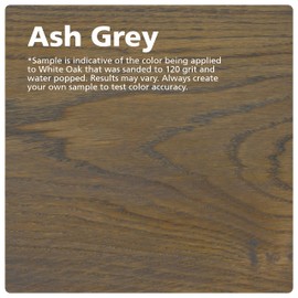 Rubio Monocoat Wood Stain & Finish 65 ft² - Ash Grey | Oil Plus 2C | Quick-Dry, Eco-Friendly Linseed Wood Oil for Indoor Use, Includes Accelerator (Part B) | Protector | 130 ml