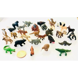Safari Limited Set of 30 - The Wild Pack Safari Ltd. Good Luck Mini Tiny Model Figure
