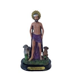 Cannan 5.5" St. Lazarus Religious Figure Lazarus of Bethany A Saint Brought Back to Life by Jesus, San Lazaro De Betania