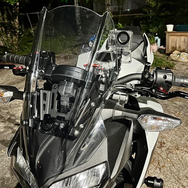 Motorcycle Windshield Deflector with Mounting Bracket for Z400 Z250 Z