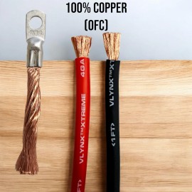 V-Lynx 4 Awg HD Golf Cart Battery Cable 7 pc Set Club Car DS IQ Set V-Lynx Made in USA