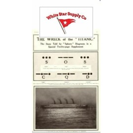 RMS TITANIC SINKING, SPHERE NEWS COVER, REPRINT, GREAT SOS CQD MARCONI CONTENT