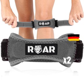 Roar 2 x Patella Knee Support (Black)