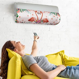 Ncheli Air Conditioning Wind Deflector, Perforated Deflector for Air Conditioners, Ultralight Environmentally Friendly ABS, Suitable for Home and Office (27 x 90 cm) (Pure White - ABS)