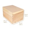 Creative Deco Wooden Storage Box for CDs and DVDs, 16