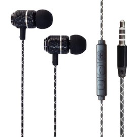 Alcatel 1B 2022 Headphones 3.5mm Wired Earphones in-Ear Earbud with Mic and Remote Control Magnetic Noise Canceling Deep Bass Function In-Ear Headset Compatible with Alcatel 1B 2022 (BLACK)