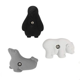 Atomik Rock Climbing Holds Set of 3 Bolt-On Polar Animals in Assorted Earth Tones