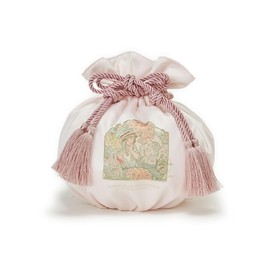 Mucha Floral Reversible Drawstring Pouch
