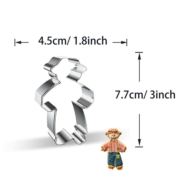 WJSYSHOP Scarecrow Shape Cookie Cutter