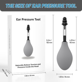 Ear Pressure Relief Device, Migraine Relief，Naturelly Ear Pressure Adjuster， Non-Invasive，Balance Brain Responses，Perfect for Post-Flying Discomfort, Airplane Travel Essentials