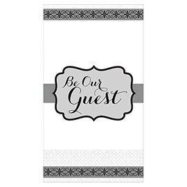 Luxurious "Be Our Guest" Towels, 8" x 4" (Pack of 16) - Ultra-Soft & Absorbent Premium Guest Towels, Ideal for Parties, Weddings & Special Events