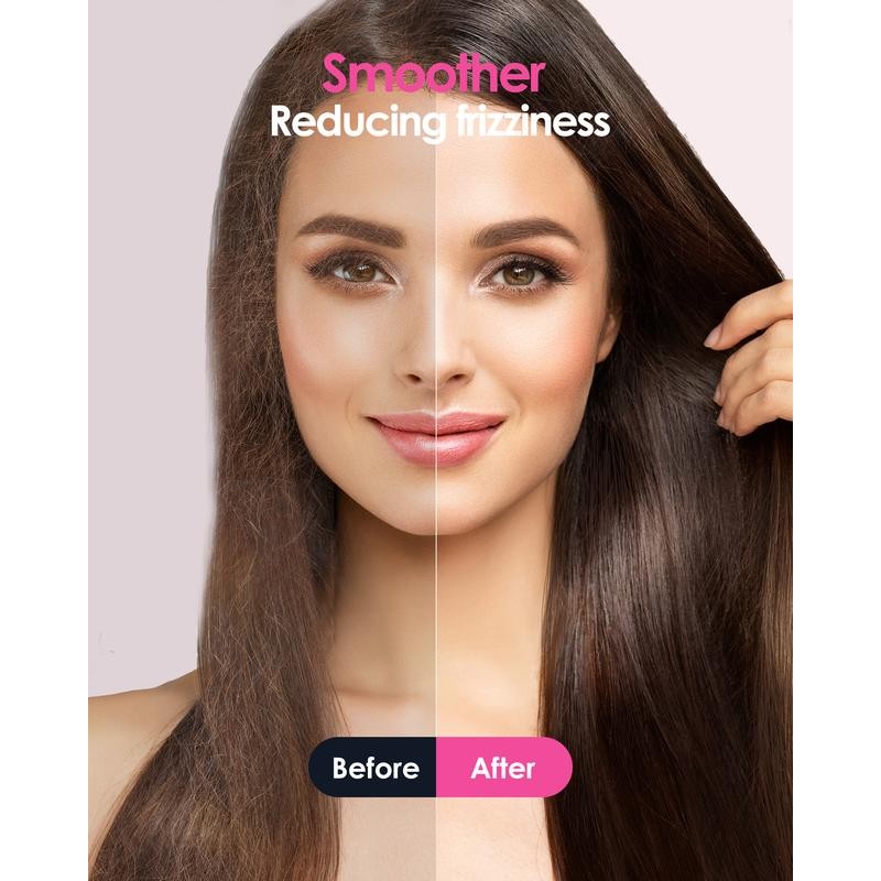 Wavytalk Sleek Sweep Ionic Hair Straightener Brush:_purple