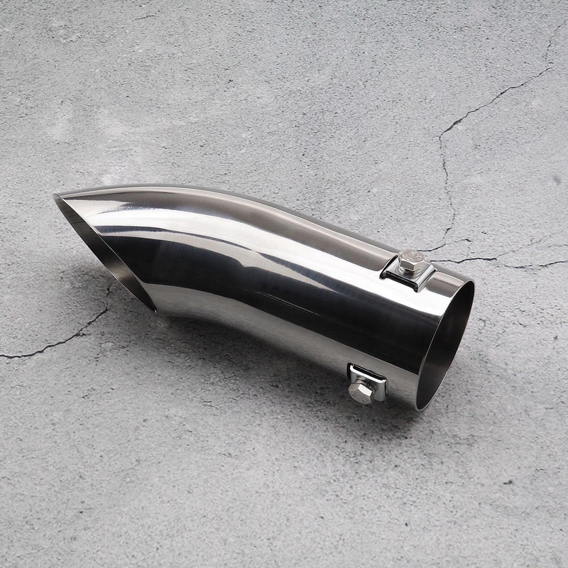 Car exhaust tailpipe, exhaust trims, tailpipes bent downwards, suitable for
