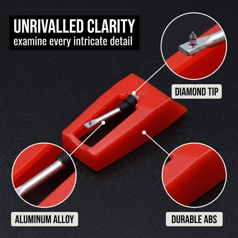 MIRKUZI Turntable Needles, 2 Universal Turntable Needles, Diamond Needles, Suitable