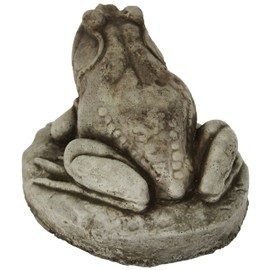 Fleur de Lis Garden Ornaments LLC Frog on Rock Concrete Statue