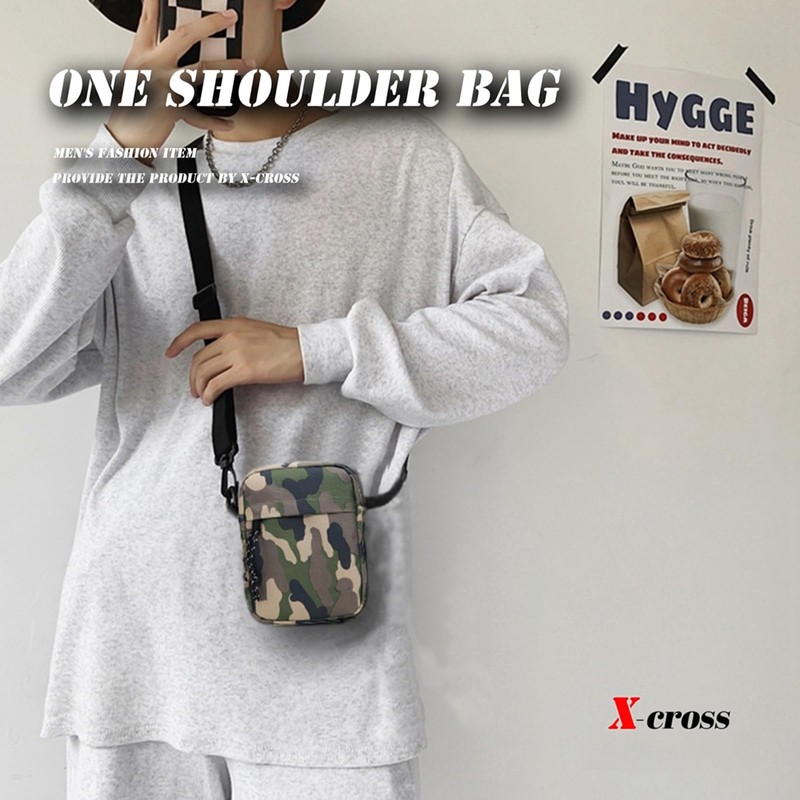 X-cross Mini Shoulder Bag, Small, Lightweight, Vertical, Sacoche, Body Bag,