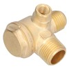 Air Compressor Check Valve,3 Port Air Compressor Parts,0.8x0.7x0.4 Inches 3