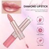 Metallic Lipstick Nude Lipstick Lip Gloss 2 IN 1, Cream