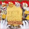 Christmas Rolling Pin, 3D Embossing Rolling Pin, Wooden Rolling Pin