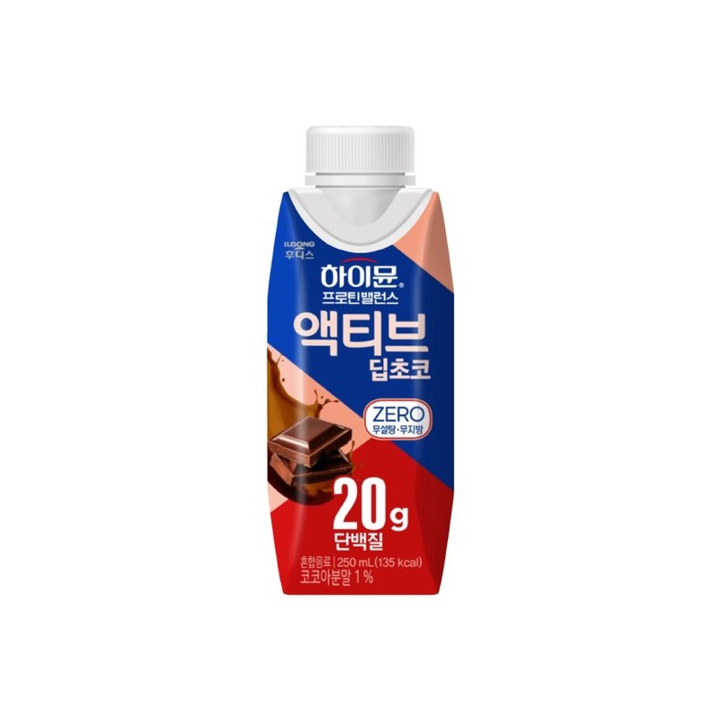 하이뮨 프로틴밸런스 액티브 딥초코 250ml x 20개 Highmoon Protein Balance
