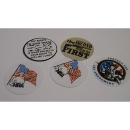 Unbranded Pre Cut One Inch Bottle Cap Images! NRA GUN RIGHTS FREE SHIP - photo, 25 images