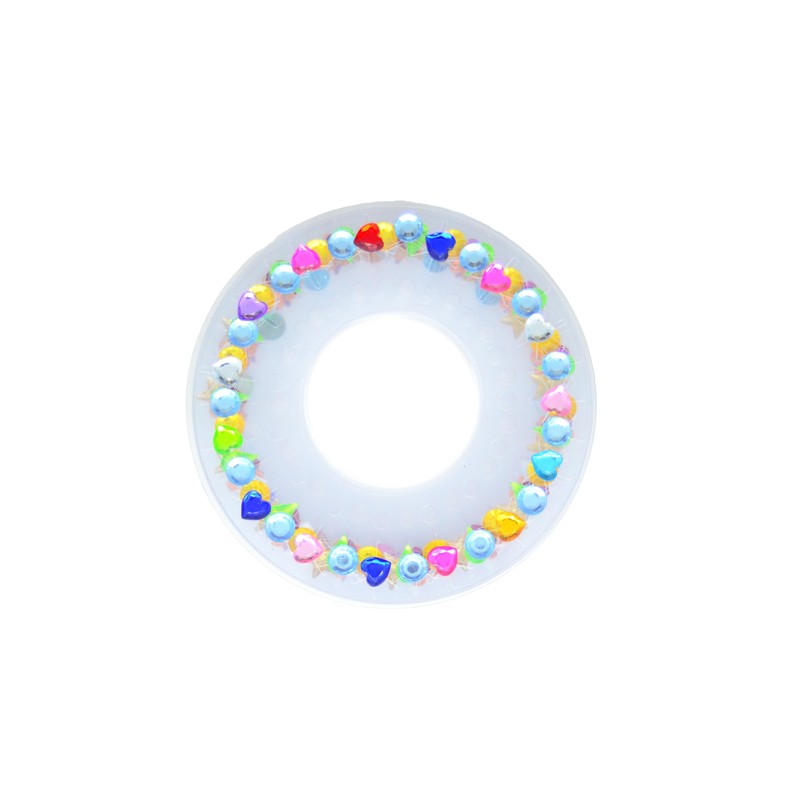 Thunder Bee Hair Gems Applicator Set with Colourful Gems, Purple