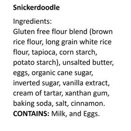 WOW Baking Company Gluten-Free Cookies, Snickerdoodle, 8 Ounce (Pack of 6)