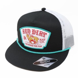 Red Dirt Hat Company Mutton Bustin Youth Adjustable Snapback Hat (US, Alpha, One Size, Black/White)