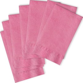 Unique Guest Paper Towels, 8" x 4", Hot Pink