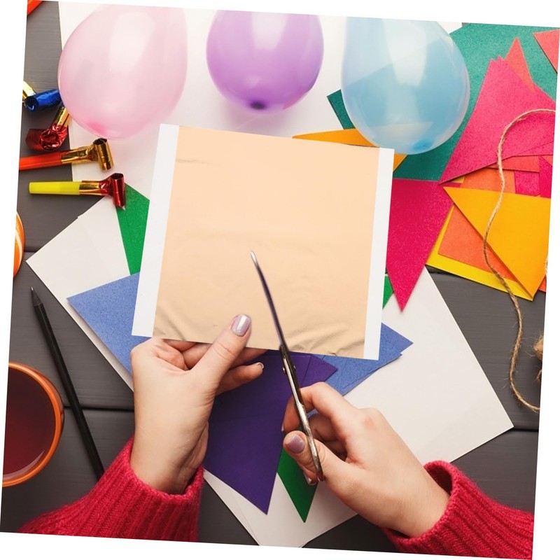 LALAFINA Shiny Gold Foil Transfer Sheets 200 Sheets Pack Heat