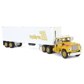 First Gear DCP 1/64 Mack R-Model Day Cab with 40ft Vintage Trailer, 125 Years of Mack 60-2022