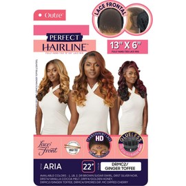 Outre Lace Front Wig - Perfect Hair Line 13X6 - Aria (OFF BLACK 1B)