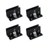 AWEN 4Pcs Glass Doors Hinge Cupboard Showcase Wine Cabinet Clamp