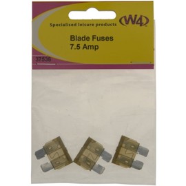 W4 7.5 Amp Blade Fuses (Pack of 3) - Brown