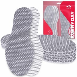 SULPO 6 Pairs Insoles Men and Women - Comfort Shoe Insoles Against Sweaty and Smelly feet - Anti-Odour Shoe Inserts with a Fresh Scent for Everyday Shoes, Work Shoes, Sneakers - 12 UK M / 47 EU