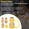 1/2" Propane Quick Connect Fittings,Natural Propane Hose Quick Disconnect Kit,100%