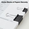 Staples 378813 Metal Binder Clips Black Assorted Capacities