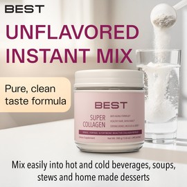 BEST Super VERISOL Collagen Powder - Bioactive Collagen Peptides Unflavored with FORTIBONE, FORTIGEL, VERISOL Collagen for Women - Produce Collagen, Reduce Wrinkles, Improve Bone Density - 30 Servings