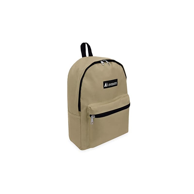 Everest Luggage Basic Backpack, Khaki, Medium