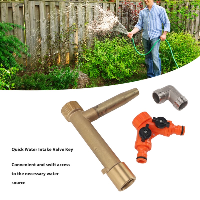 Quick Water Intake Valve Key G1 Male Thread Brass Quick