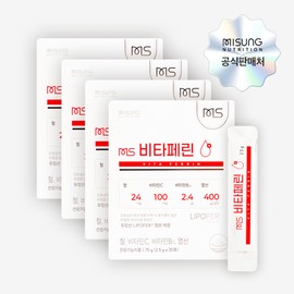 MS Vitaferrin non-heme iron iron nutritional supplement (30 packets) x 4, iron nutritional supplement for adolescent women and men, Kim Pharmacist TV / MS 비타페린 비헴철 철분영양제(30포) x 4개, 청소년 여성 남성 철분영양제,김약사TV