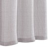 jinchan Tab Top Gray Kitchen Curtains 24 Inch Linen Textured