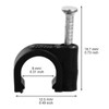 Round Cable Clips, 8MM Electrical Cable Wall Clip - Nail