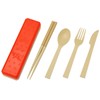 Kokubo GO OUT Military Brick Red Cutlery Set KK-344