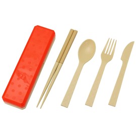 Kokubo GO OUT Military Brick Red Cutlery Set KK-344