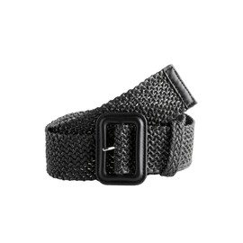 NEXT Wide Raffia Belt, black