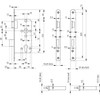 Room Door Mortise Lock According in Accordance with DIN 18251