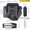 Gentlestache Multitool Leather Sheath Organizer with Pen And Flashlight Holder